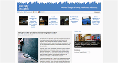Desktop Screenshot of povertyinsights.org